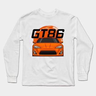 Front Orange GT86 MK1 Pre JDM Long Sleeve T-Shirt